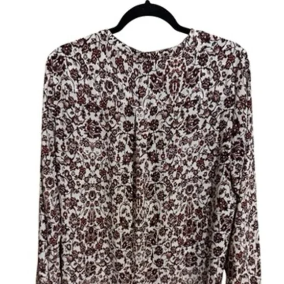 #FALL2025🍁 Adrianna Papell Pretty PRINT BLOUSE   LARGE   #2 - Picture 3 of 7